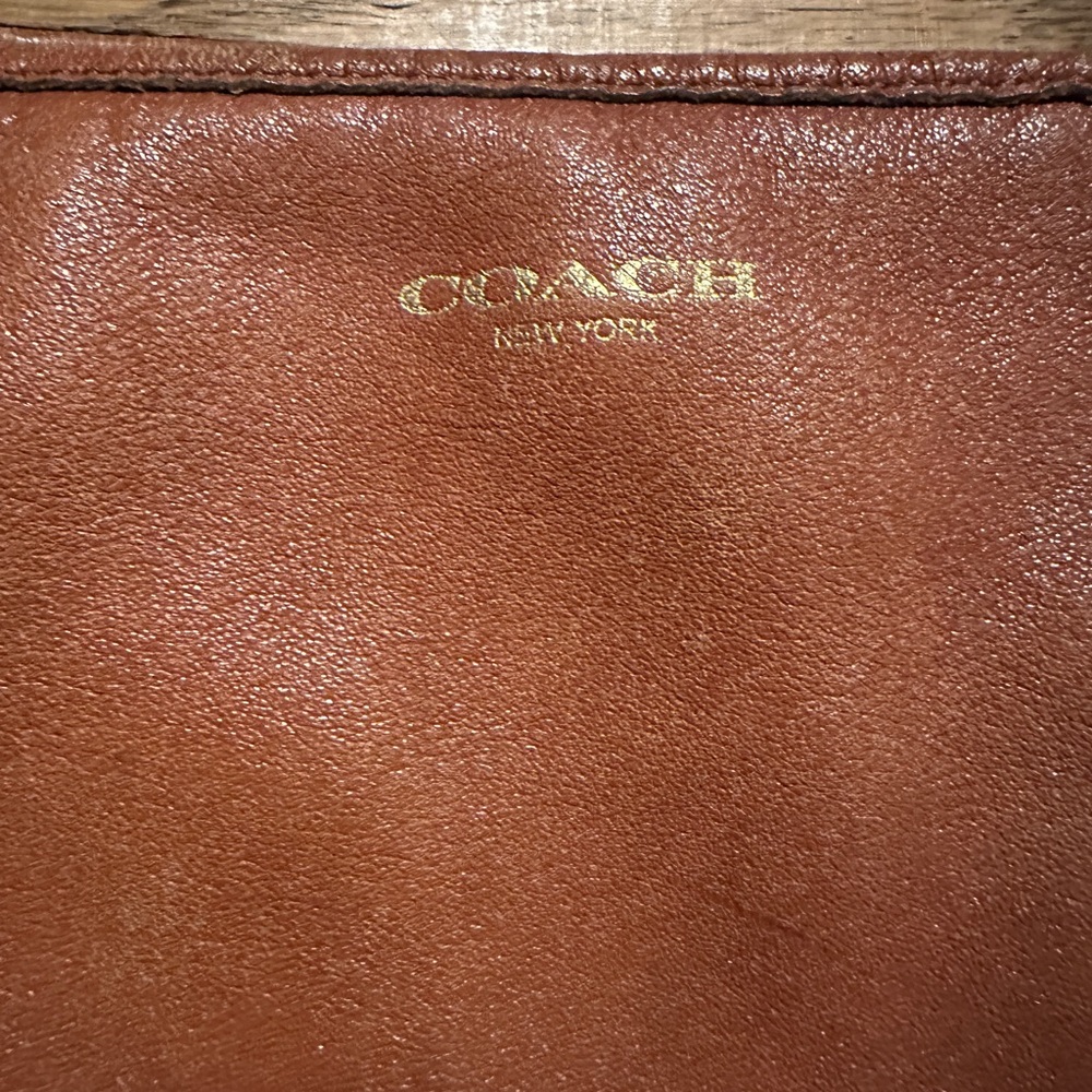 Vintage Coach bag brown leather with tassels - Picture 3 of 12